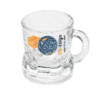 Schnapskrug 30770 bedruckt, veredelt, mit Logo / Label