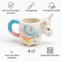 Schnapsglas aus Keramik Partys, Karneval, Fasching,...