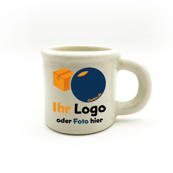 Schnapsglas / Schnapskrug aus Keramik bedruckt / Label