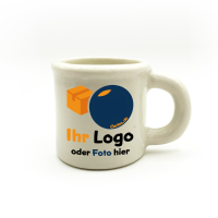 Schnapsglas / Schnapskrug aus Keramik bedruckt / Label