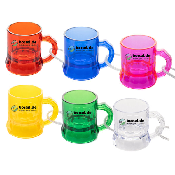 Schnapsglas Henkel 30774 Kunststoff bedruckt, veredelt, mit Logo / Name
