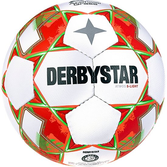 DERBYSTAR Atmos S-Light AG v23 Gr.3+4+5 weiss orange rot Jugendbälle #1