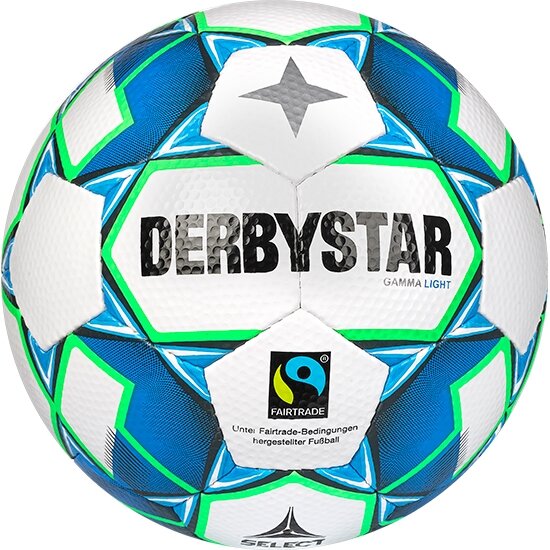 DERBYSTAR Gamma Light v22 Gr.4+5 weiss blau gruen Jugendbälle