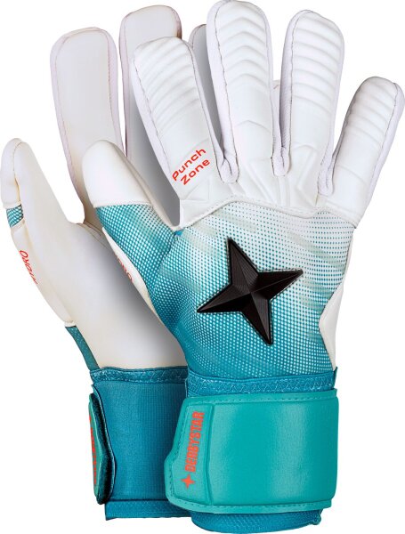 DERBYSTAR Hydro v23 Gr.8 weiss türkis schwarz Torwarthandschuhe
