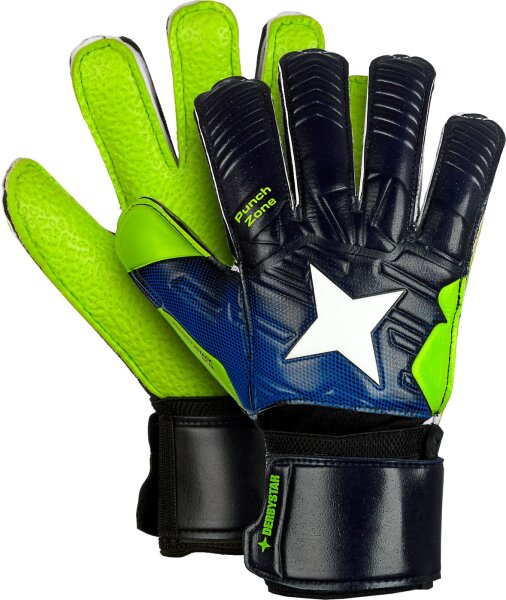 DERBYSTAR Attack Protect XP16 Gr.4 blau grün weiss Torwarthandschuhe