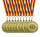 Carlso Goldmedaillen Set, 10 Stück, mit Dreifarbigem Band, 50mm Durchmesser, für Geburtstag Turnier, Mitgebsel, Fussballmedaille, Fussball Medaillen, Preis (FUSS1, 10)