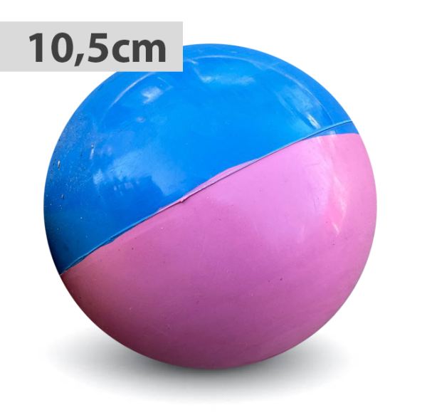 Boßelkugel gummi 10.5cm blau/pink (Hobby)