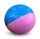Boßelkugel gummi 10.5cm blau/pink (Hobby)