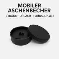 Mobiler Aschenbecher Ascher Strandaschenbecher Kunststoff