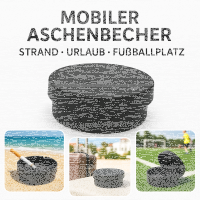 Mobiler Aschenbecher Ascher Strandaschenbecher Kunststoff