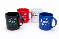 Personalisierte Partybecher mit Namen/Logo – Bunte...