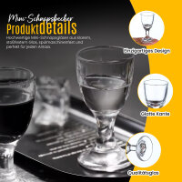 48x  Schnapsgläser 1cl Shotgläser für Mini Weingläser Likörglas 30840