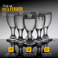 48x  Schnapsgläser 1cl Shotgläser für Mini Weingläser Likörglas 30840