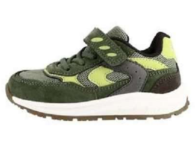 Lurchi Sneaker Klett / Moss green moss green  Kinderschuhe